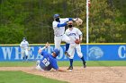 Baseball vs CGA  Wheaton College Baseball vs Coast Guard Academy during game two of the NEWMAC semi-finals playoffs. - (Photo by Keith Nordstrom) : Wheaton, baseball, NEWMAC